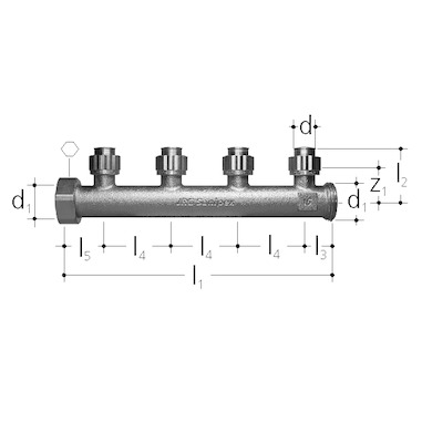 Sanipex Distrib. 4 dép. d16x1" PN10