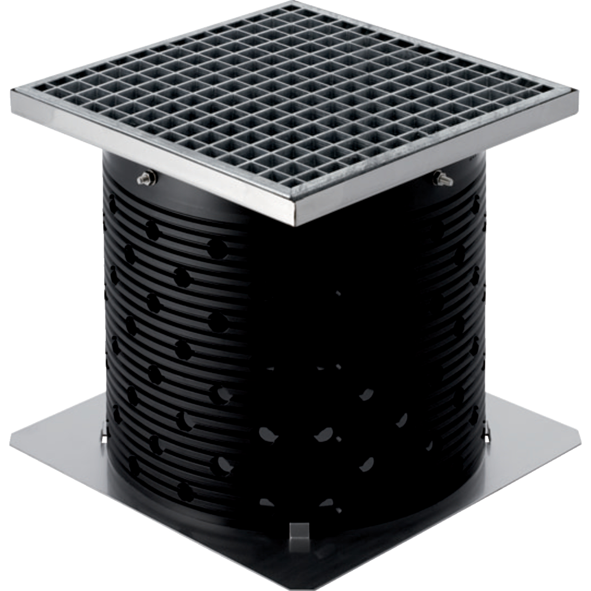 Set additionnel carrossable Geberit Pluvia
Traits:
- Capacité de charge jusqu'à 1500 kg
Usage:
- Pour naissances d'eaux pluviales Geberit Pluvia, avec un débit d'évacuation de 12 l/s
- Pour des structures de toiture construites ultérieurement dans le cas de toitures inversées, praticables ou végétalisées
- Pour toits végétalisés
Livraison:
- Entonnoir d’entrée avec porte-grille
- Tuyau de gaine ajustable
- Caillebotis
- Matériel de fixation
- Plaque distributrice de force
