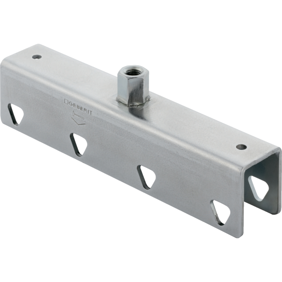 Elément d'assemblage Geberit Pluvia
Traits:
- Galvanisé
- Avec manchon long fileté soudé
Usage:
- Pour assembler des rails de suspension Geberit avec profilé carré
- Pour fixer des conduites aux plafond