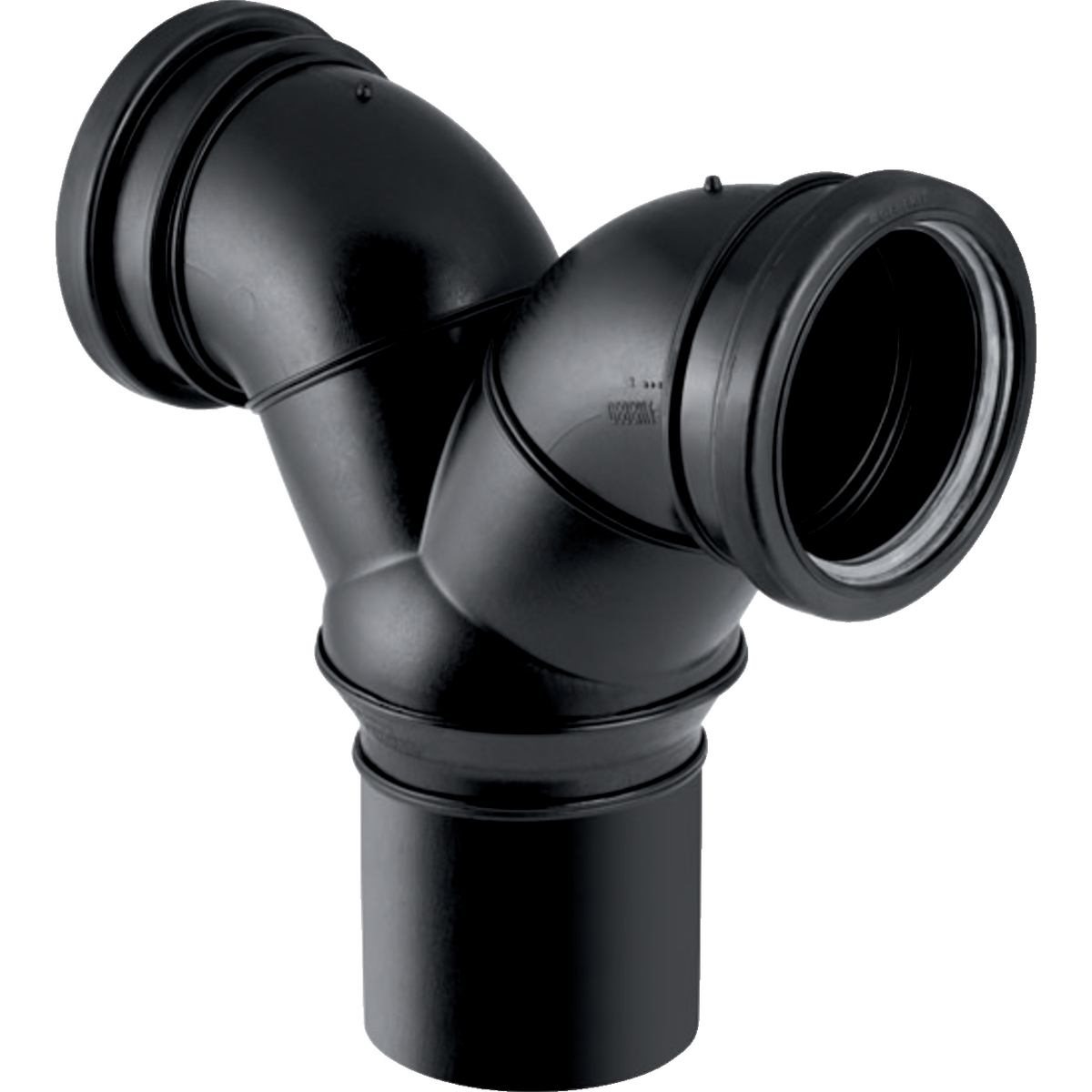 Coude de raccordement double 90° Geberit Silent-db20 pour WC suspendu: d90mm d1=90mm