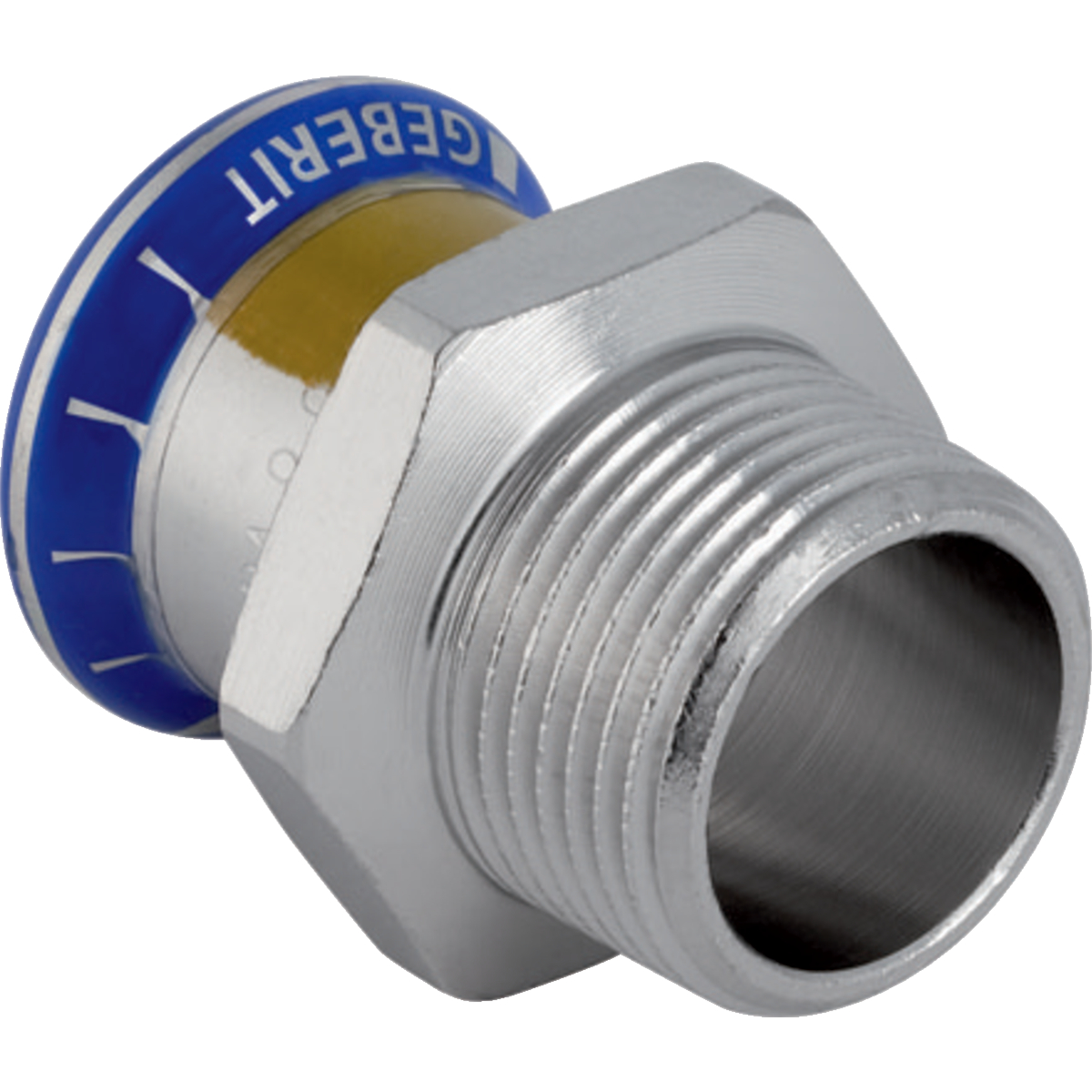 Raccord Geberit Mapress acier inoxydable avec filetage extérieur (gaz): d22mm R1"
Traits:
- Manchon à sertir avec bouchon de protection jaune
- Marqué en jaune
- Non serti non étanche
- Indicateur de sertissage
- Joint d'étanchéité en HNBR jaune
- Sans silicone
Usage:
- Pour biogaz
- Pour gaz liquéfiés
- Pour gaz naturels