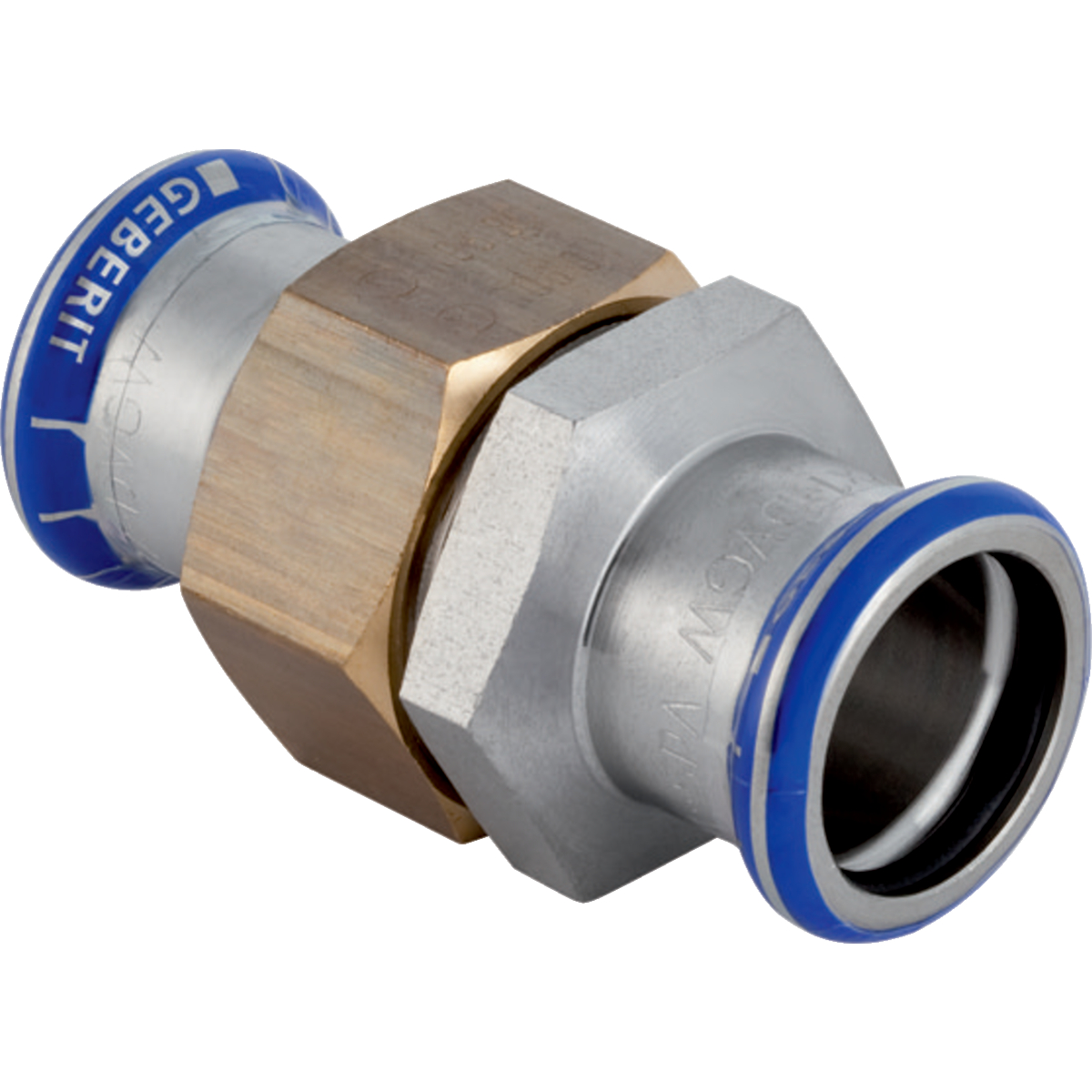 Raccord union Geberit Mapress acier inoxydable: d15mm G3/4"