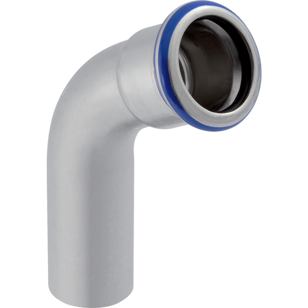 Coude Geberit Mapress acier inoxydable avec extrémité à emboîter: 60° d76.1mm