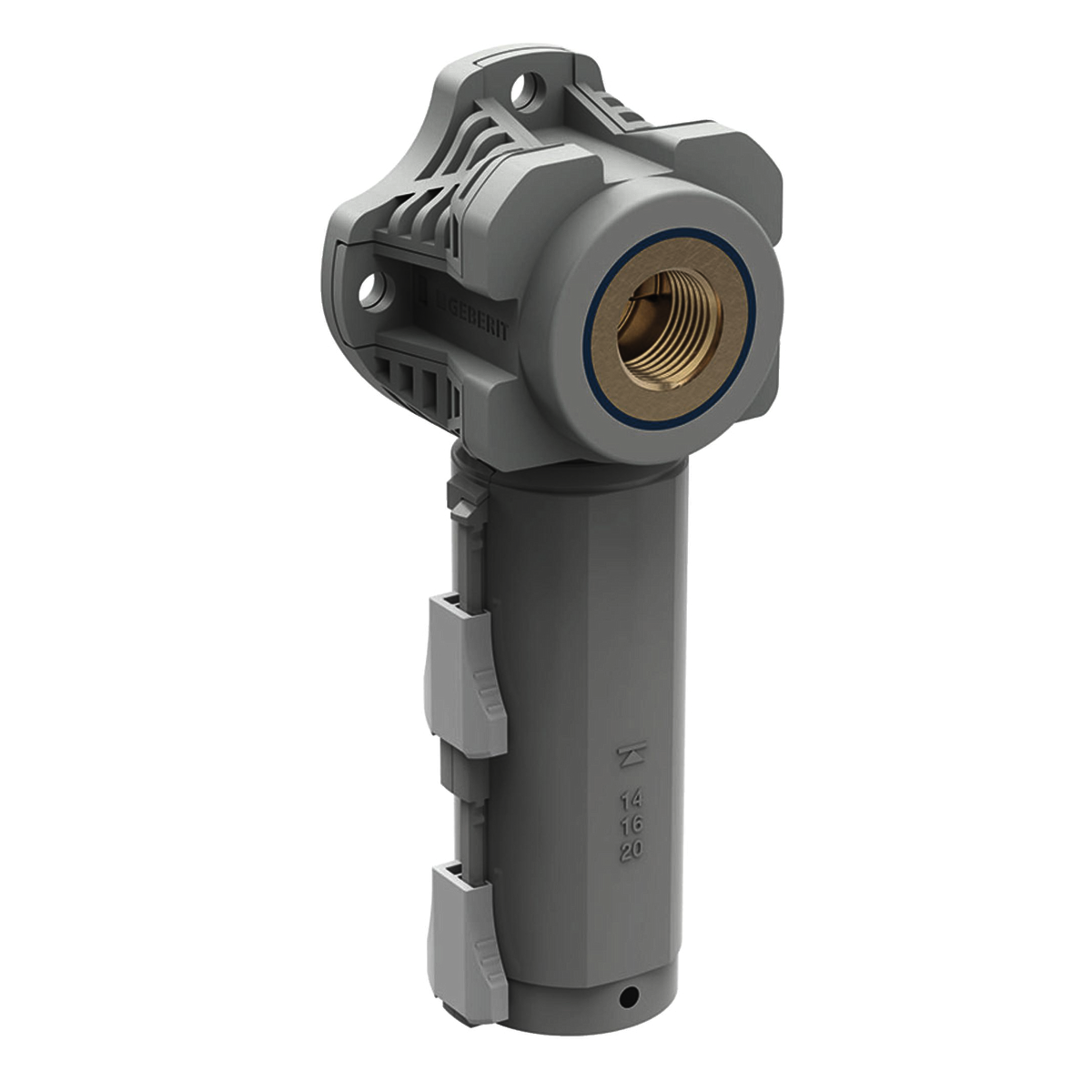 Boîte de raccordement Geberit PushFit 90° : d16mm Rp1/2"