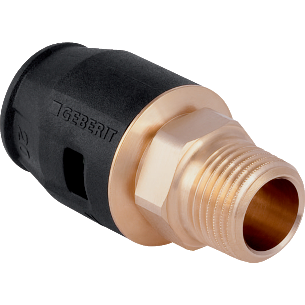 Geberit PushFit Übergang mit Aussengewinde: d16mm R1/2"
