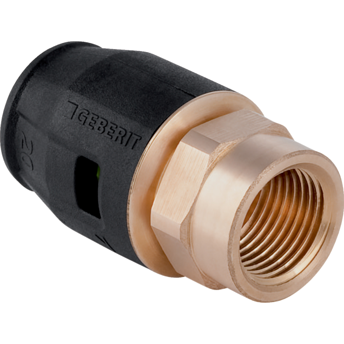 Geberit PushFit Übergang mit Innengewinde: d16mm Rp1/2"