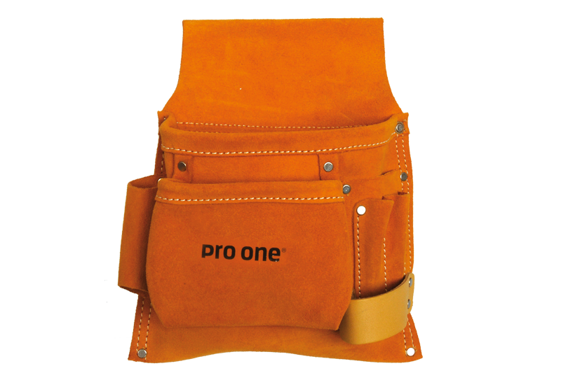 ProOne Borsa per chiodi e utensili in cuoio - 235 x 275 mm