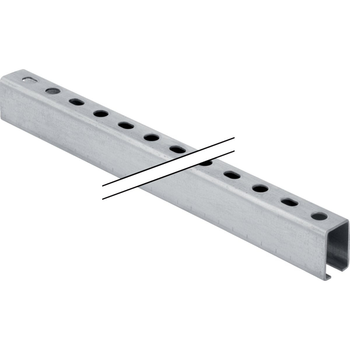 Rail de suspension Geberit Pluvia
Traits:
- Galvanisé
- Profilé en C
Usage:
- Pour fixer des conduites aux plafond
- Pour fixer des colliers avec fixation filetée