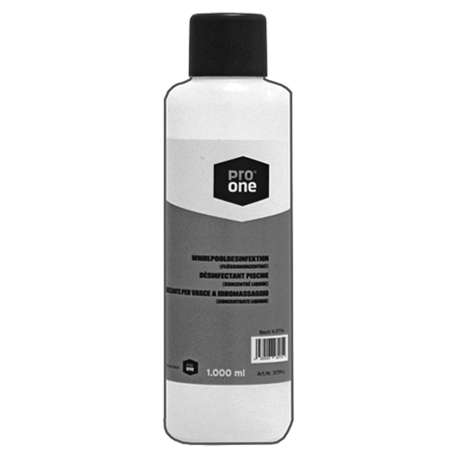 Igienizzante per vasca a idromassaggio ProOne disinfettante e base di sostanze naturale per whirl- pool, vasche idromassaggio e cabine a getto di vapore di tutti i produttori, disinfetta rimuove e impedisce la crescita di alghe, legionella