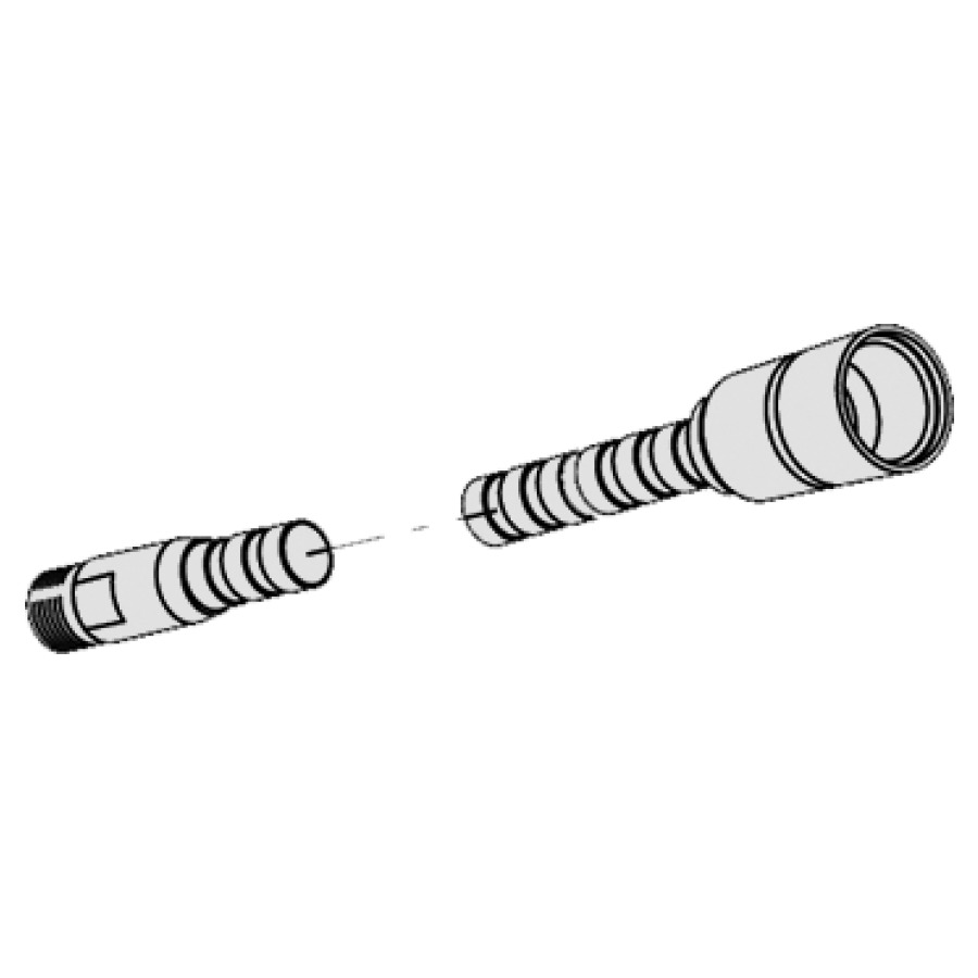 Tubo estraibile KWC 150 cm, M14x1, per miscelatore per lavello AVA WAMAS senza colore