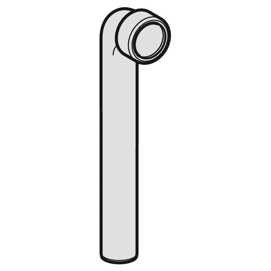 Curva filettata GEBERIT 90°, 32 mm, per sifone 855 106 107 bianco