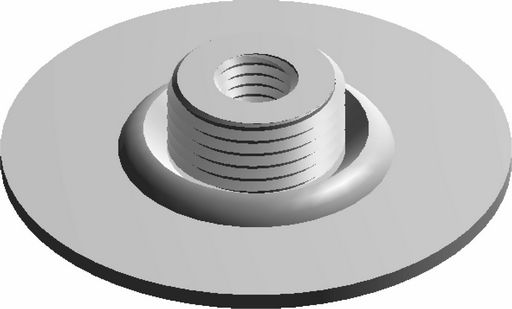 3.21 / Plaque de base ronde promatisé  manchon serti  Sans trou