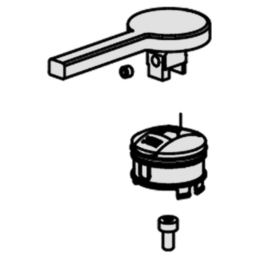 Set di leva completa per miscelatore per lavabo AVA chromeline