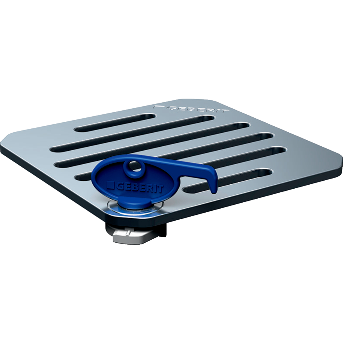 Grille verrouillable, pour grilles-siphons Geberit 13 x 13 cm et grilles-avaloirs Geberit 13 x 13 cm