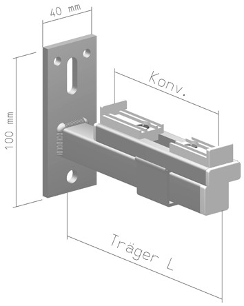Console mural pour convecteurs Art. 143