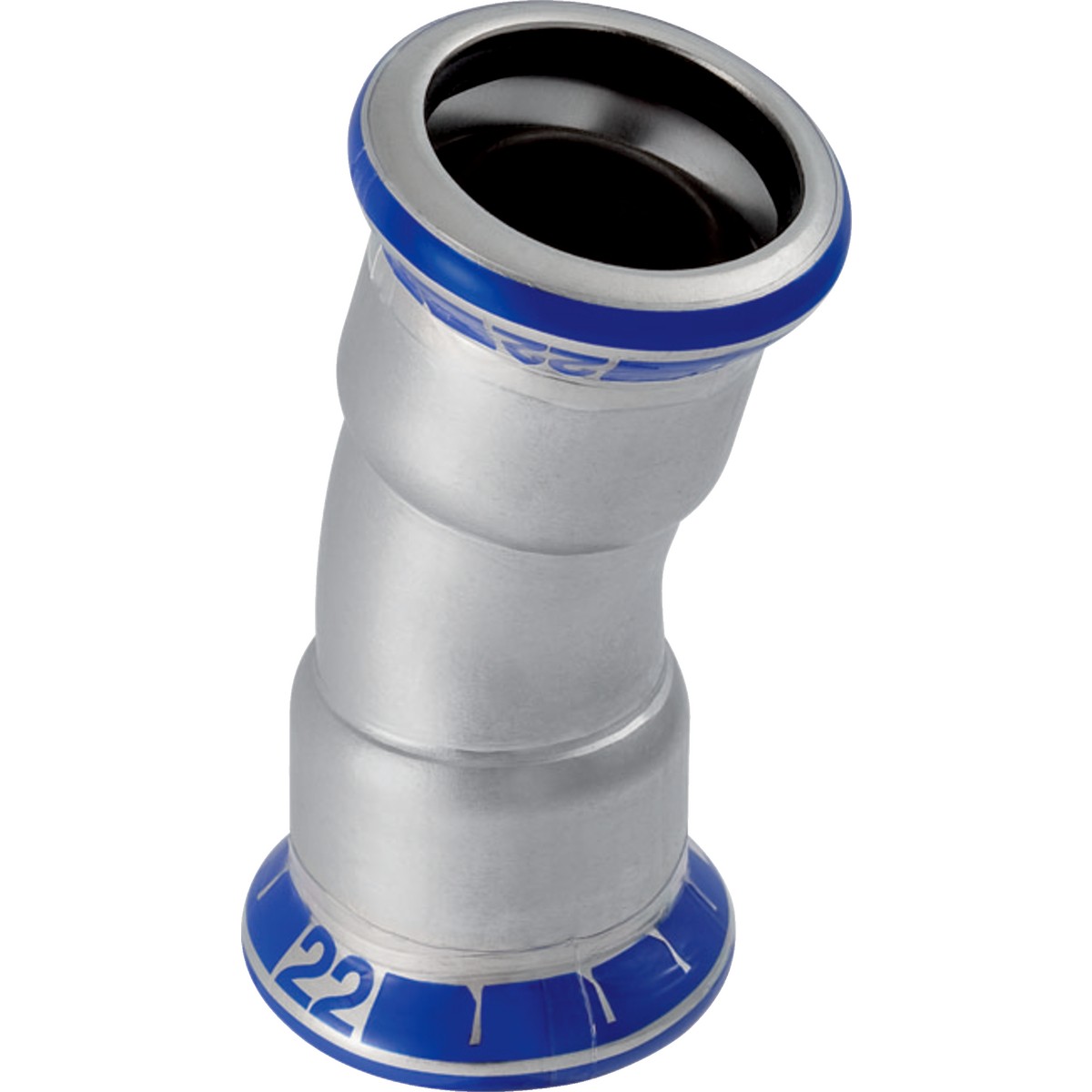Coude Geberit Mapress acier inoxydable: 15° d108mm
Traits:
- Non serti non étanche
- Manchon à sertir avec bouchon de protection transparent
- Indicateur de sertissage
- Joint d'étanchéité en CIIR noir
Usage:
- Pour gaz industriels (p. ex. acétylène, gaz de protection en soudage)
- Pour air comprimé (classe de pureté d'huile 0–3)
- Pour eau traitée
- Pour dépression
- Pour eaux grises et noires avec valeur de pH > 6.0
- Pour gaz inertes (p. ex. azote)
- Pour lʼeau de refroidissement et de chauffage sans antigel
- Pour substances chimiques et fluides techniques
- Pour eau d'extinction d'incendie (mouillé)
- Pour eau d'extinction d'incendie (mouillé/sec, sec)
- Pour eau non potable et de processus
- Pour vapeur saturée ≤ 120 °C
- Pour eau potable froide et chaude
- Pour eau de chauffage urbain ≤ 120 °C
- Pour les eaux pluviales dont le pH > 6.0
- Pour sprinkler (mouillé)
- Pour lʼeau de refroidissement et de chauffage avec antigel