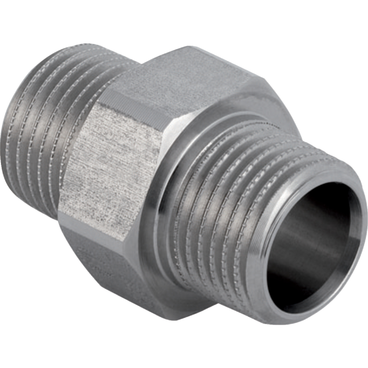 Raccord intermédiaire Geberit avec filetage extérieur MF 1/2" et filetage extérieur: Acier inoxydable 1.4401, R1/2"
Traits:
- Raccord MF 1/2" avec cape de protection bleue
- Filetage extérieur MF 1/2" adapté à MasterFix et MeplaFix
Usage:
- Pour air comprimé (classe de pureté d'huile 0–3)
- Pour lʼeau de refroidissement et de chauffage avec antigel
- Pour eau non potable et de processus
- Pour lʼeau de refroidissement et de chauffage sans antigel
- Pour substances chimiques et fluides techniques
- Pour eau potable froide et chaude
- Pour les eaux pluviales dont le pH > 6.0
- Pour dépression