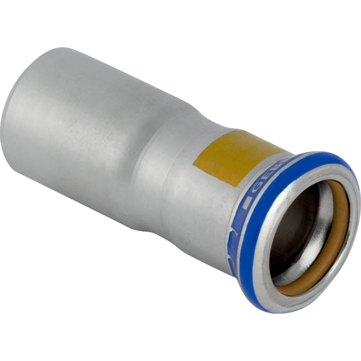 Réduction Geberit Mapress acier inoxydable avec extrémité à emboîter (gaz): d108mm d1=54mm
Traits:
- Manchon à sertir avec bouchon de protection jaune
- Centrique
- Marqué en jaune
- Indicateur de sertissage
- Joint d'étanchéité en HNBR jaune
- Sans silicone
- Non serti non étanche
Usage:
- Pour biogaz
- Pour gaz liquéfiés
- Pour gaz naturels