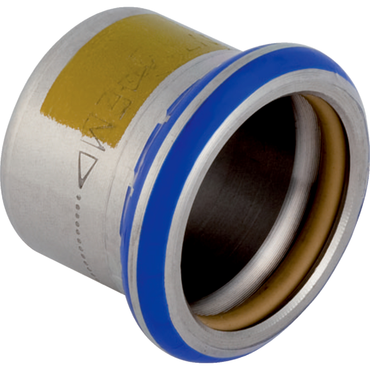 Capuchon Geberit Mapress acier inoxydable (gaz): d76.1mm
Traits:
- Manchon à sertir avec bouchon de protection jaune
- Marqué en jaune
- Non serti non étanche
- Sans silicone
- Indicateur de sertissage
- Joint d'étanchéité en HNBR jaune
Usage:
- Pour gaz liquéfiés
- Pour obturation permanente d'extrémités de tuyau
- Pour biogaz
- Pour gaz naturels