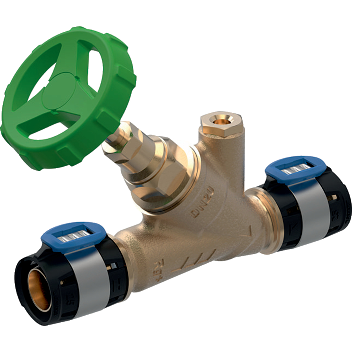 Robinet d'arrêt oblique Geberit FlowFit: d=32mm
Traits:
- Etanchéité de la tige ne nécessitant aucun entretien grâce à un joint à lèvres autolubrifiant en EPDM
- Partie supérieure à passage intégral
- Siège de soupape en acier inoxydable
- Non serti non étanche
- Partie supérieure en bronze sans plomb
- Raccordement pour robinet de vidange 1/4", fermé
- Corps de vanne en bronze sans plomb
- Raccord à sertir avec cape de protection transparente
- Joints du robinet et de la partie supérieure en EPDM
- Joint torique en EPDM
Usage:
- Pour lʼeau de refroidissement et de chauffage sans antigel
- Pour lʼeau de refroidissement et de chauffage avec antigel
- Pour air comprimé (classe de pureté d'huile 0–3)
- Pour eau potable froide et chaude
- Pour air comprimé jusqu'à une pression de service de 6 bar / 600 kPa