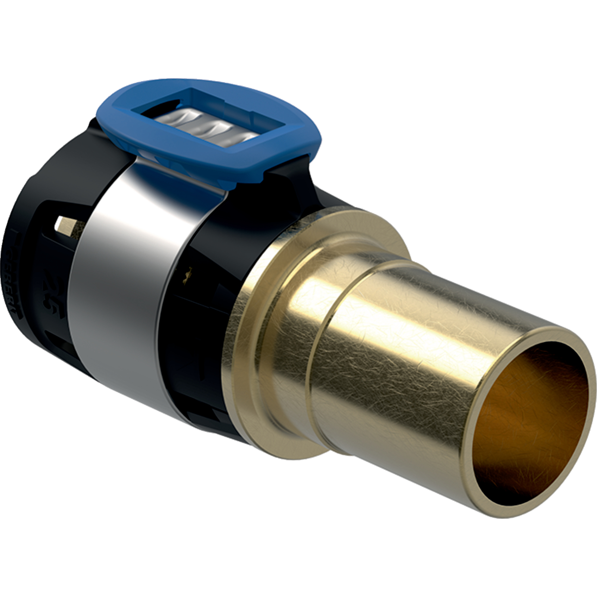 Raccord Geberit FlowFit sur Geberit Mapress, avec extrémité à emboîter: d=20mm, d1=15mm