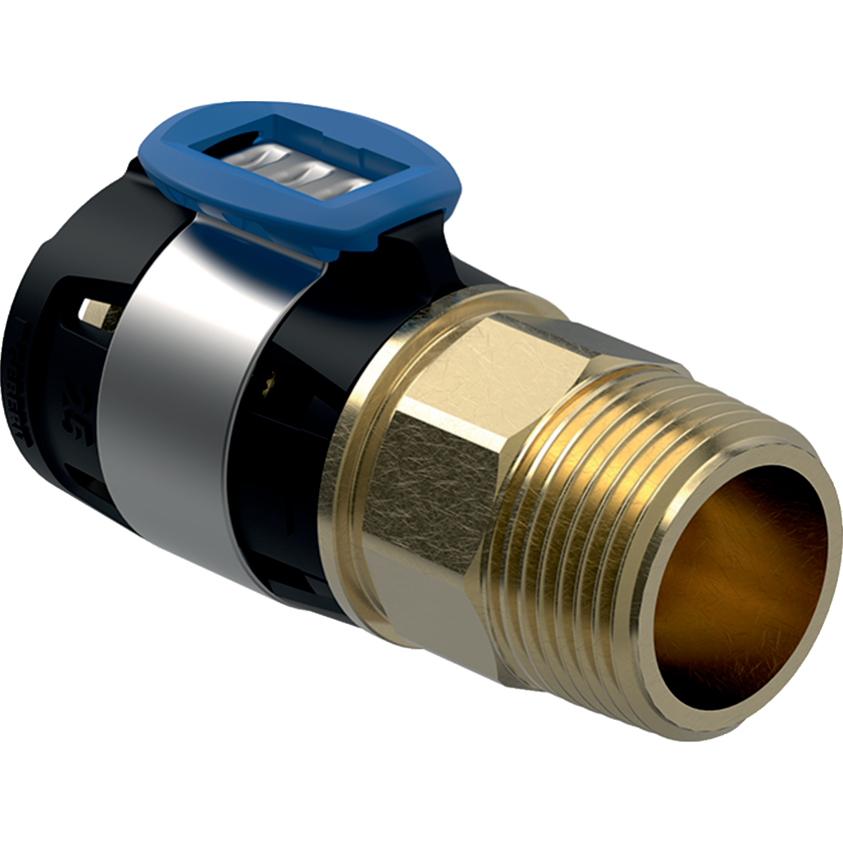 Raccord Geberit FlowFit avec filetage extérieur: d=63mm, R=2''
Traits:
- Filetage avec cape de protection transparente
- Sans plomb
- Indicateur de sertissage
- Raccord à sertir avec cape de protection transparente
- Joint torique en EPDM
- Non serti non étanche
Usage:
- Pour eau traitée
- Pour lʼeau de refroidissement et de chauffage avec antigel
- Pour eau de mer
- Pour eau non potable et de processus
- Pour dépression
- Pour gaz inertes (p. ex. azote)
- Pour les eaux pluviales dont le pH > 6.0
- Pour substances chimiques et fluides techniques
- Pour eau d'extinction d'incendie (mouillé)
- Pour air comprimé (classe de pureté d'huile 0–3)
- Pour eau potable froide et chaude
- Pour eau d'extinction d'incendie (mouillé/sec, sec)
- Pour lʼeau de refroidissement et de chauffage sans antigel