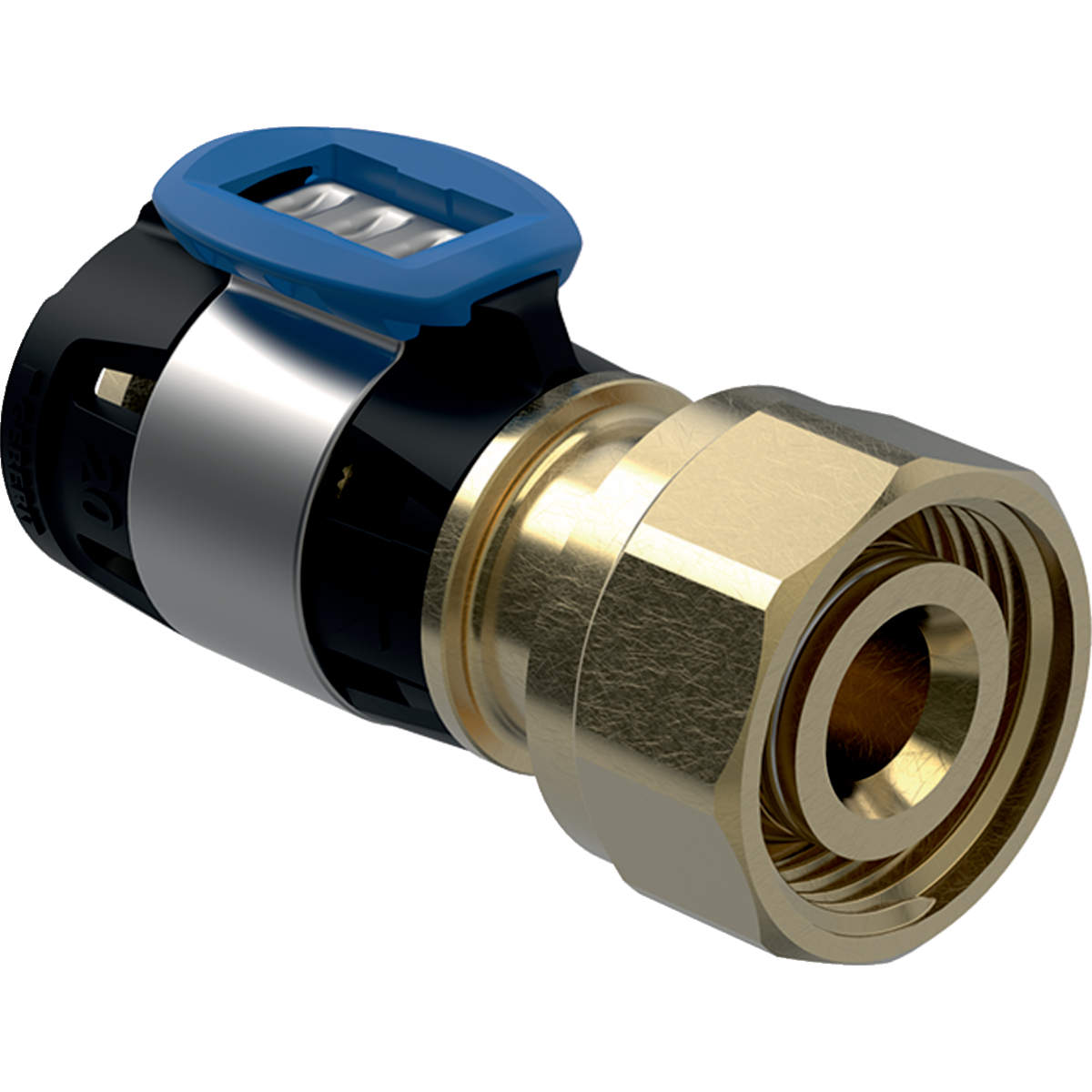 Départ du distributeur Geberit FlowFit pour eurocône: d=16mm, G=3/4''