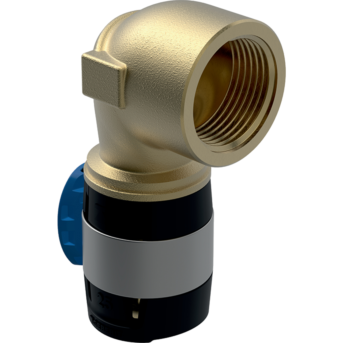 Coude de transition 90° Geberit FlowFit avec filetage intérieur: d=25mm, Rp=3/4'