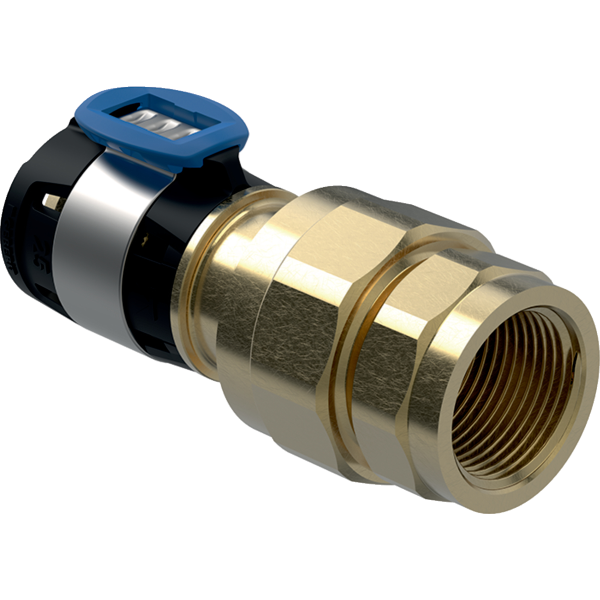 Raccord union Geberit FlowFit avec filetage intérieur: d=50mm, Rp=2''
Traits:
- Non serti non étanche
- Raccord à sertir avec cape de protection transparente
- Joint torique en EPDM
- Joint plat en matériau composite renforcé de fibres
- Sans plomb
- Filetage avec bouchon de protection transparent
- Indicateur de sertissage
Usage:
- Pour eau d'extinction d'incendie (mouillé)
- Pour eau d'extinction d'incendie (mouillé/sec, sec)
- Pour eau de mer
- Pour eau non potable et de processus
- Pour substances chimiques et fluides techniques
- Pour lʼeau de refroidissement et de chauffage sans antigel
- Pour gaz inertes (p. ex. azote)
- Pour dépression
- Pour lʼeau de refroidissement et de chauffage avec antigel
- Pour air comprimé (classe de pureté d'huile 0–3)
- Pour eau potable froide et chaude
- Pour les eaux pluviales dont le pH > 6.0