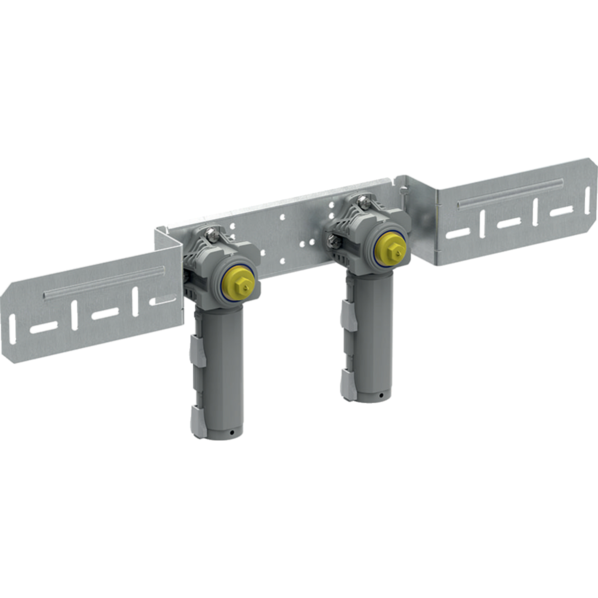 Boîte de raccordement 90° Geberit avec MasterFix, prémonté: d=16mm, Rp=1/2'', AD15.3cm