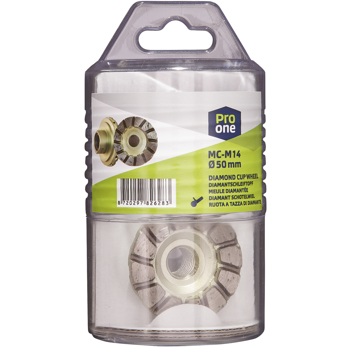 ProOne Mola diamantata MC-M14 50mm Gres porcellanato, Granito, Pietra naturale, Ceramica, Marmo, Piastrelle