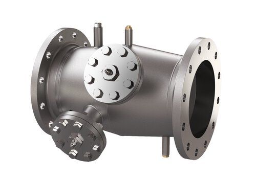 Séparateur de boues Reflex, bride (8 trous), Exdirt Magneto D 250, DN 250/16, en acier inoxydable V2A, température de service max. 110 °C, pression de service max. 10 bars
