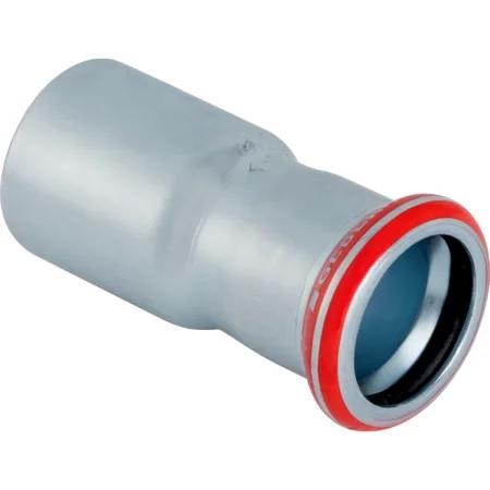 Réduction Geberit Mapress acier carbone avec extrémité à emboîter: d54mm d1=18mm