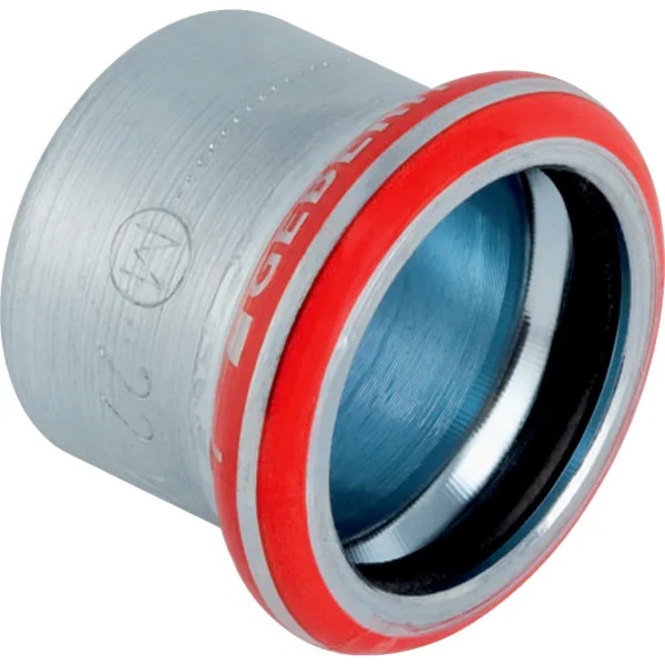 Capuchon Geberit Mapress acier carbone: d54mm
Traits:
- Galvanisé à l'extérieur
- Indicateur de sertissage
- Non serti non étanche
- Joint d'étanchéité en CIIR noir
- Manchon à sertir avec bouchon de protection transparent
Usage:
- Pour obturation permanente d'extrémités de tuyau
- Pour eau d'extinction d'incendie (mouillé)
- Pour lʼeau de refroidissement et de chauffage sans antigel
- Pour eau de chauffage urbain ≤ 120 °C
- Pour sprinkler (mouillé)
- Pour lʼeau de refroidissement et de chauffage avec antigel