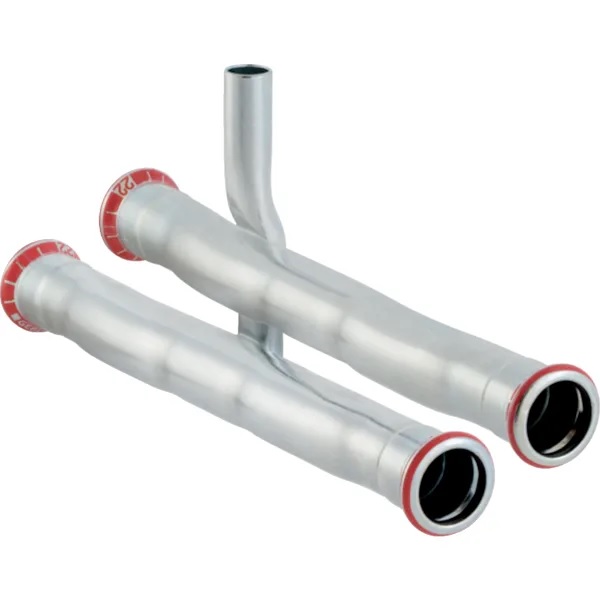Set té de raccordement Geberit Mapress acier carbone pour retour: d18mm d1=15mm
Traits:
- Galvanisé à l'extérieur
- Indicateur de sertissage
- Joint d'étanchéité en CIIR noir
- Manchon à sertir avec bouchon de protection transparent
- Non serti non étanche
Usage:
- Pour chauffage et refroidissement
- Pour lʼeau de refroidissement et de chauffage avec antigel
- Pour lʼeau de refroidissement et de chauffage sans antigel
Livraison:
- Manchon désaxé, long
- Té de raccordement avec raccord long