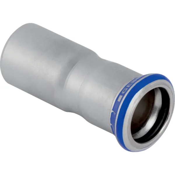 Réduction Geberit Mapress acier inoxydable avec extrémité à emboîter: d22mm d1=15mm