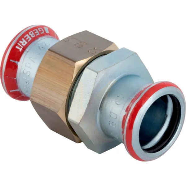 Raccord union Geberit Mapress acier carbone: d22mm G1"