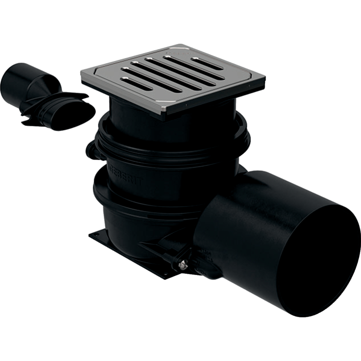 Grille-siphon Geberit Varino, horizontal, d110: d110mm d1=50mm