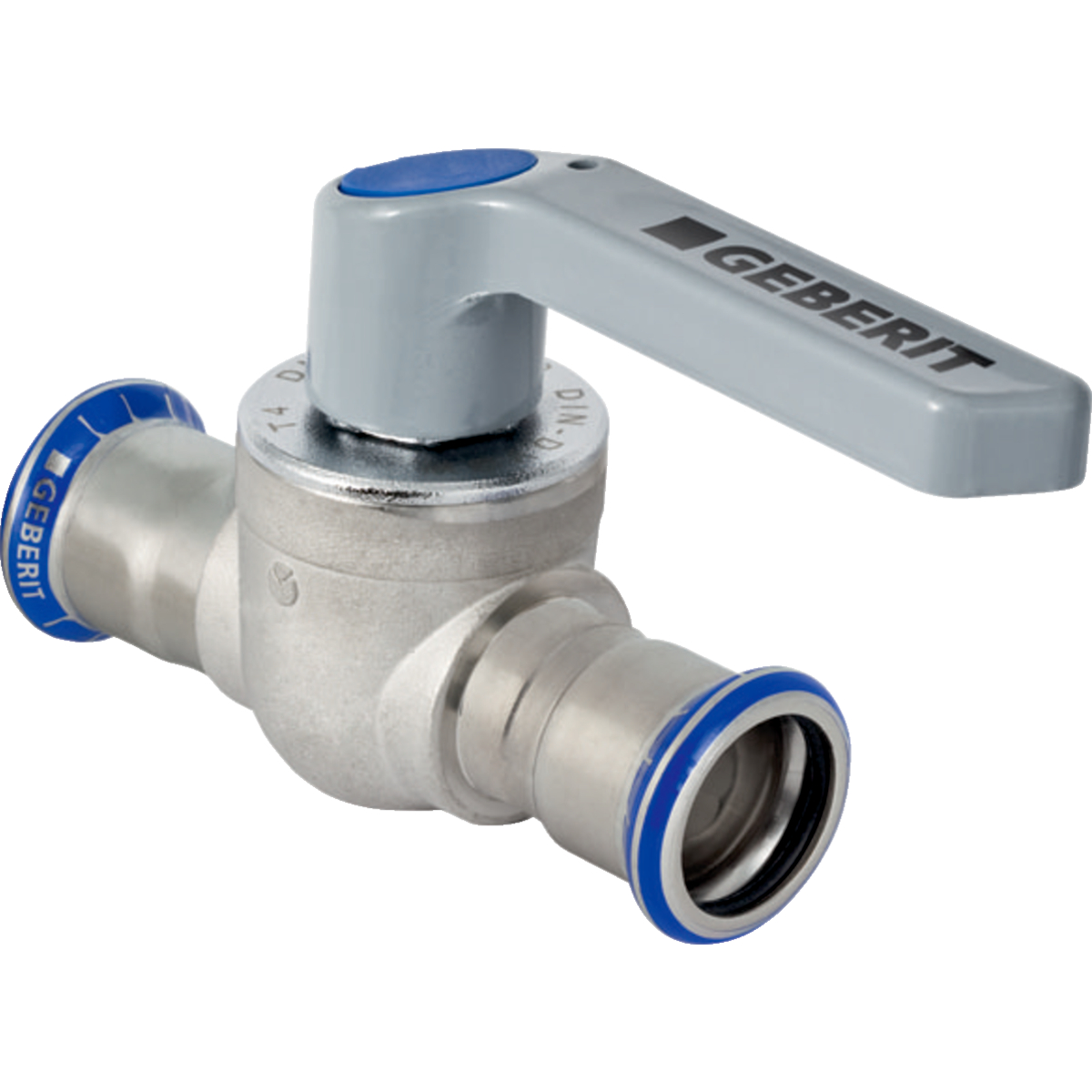 Geberit Mapress robinet à bille avec levier: 1.4401 d35 mm
Traits:
- Non serti non étanche
- Fixation du levier avec vis
- Bille en PPSU
- Partie supérieure échangeable
- Joints de la bille en silicone
- Joint d'étanchéité en CIIR noir
- Manchon à sertir avec bouchon de protection transparent
- Modèle Geberit T4
- Bille et corps de base à passage intégral
- Joint de la partie supérieure en EPDM
- Indicateur de sertissage
- Homologation selon DVGW
Usage:
- Pour lʼeau de refroidissement et de chauffage sans antigel
- Pour gaz inertes (p. ex. azote)
- Pour dépression
- Pour lʼeau de refroidissement et de chauffage avec antigel
- Pour air comprimé (classe de pureté d'huile 0–3)
- Pour eau potable froide et chaude
- Pour les eaux pluviales dont le pH > 6.0
- Pour eaux traitées (champ d'application selon l'Information Technique "Eaux traitées")
Livraison:
- Marquages de couleur (rouge, bleu, vert)