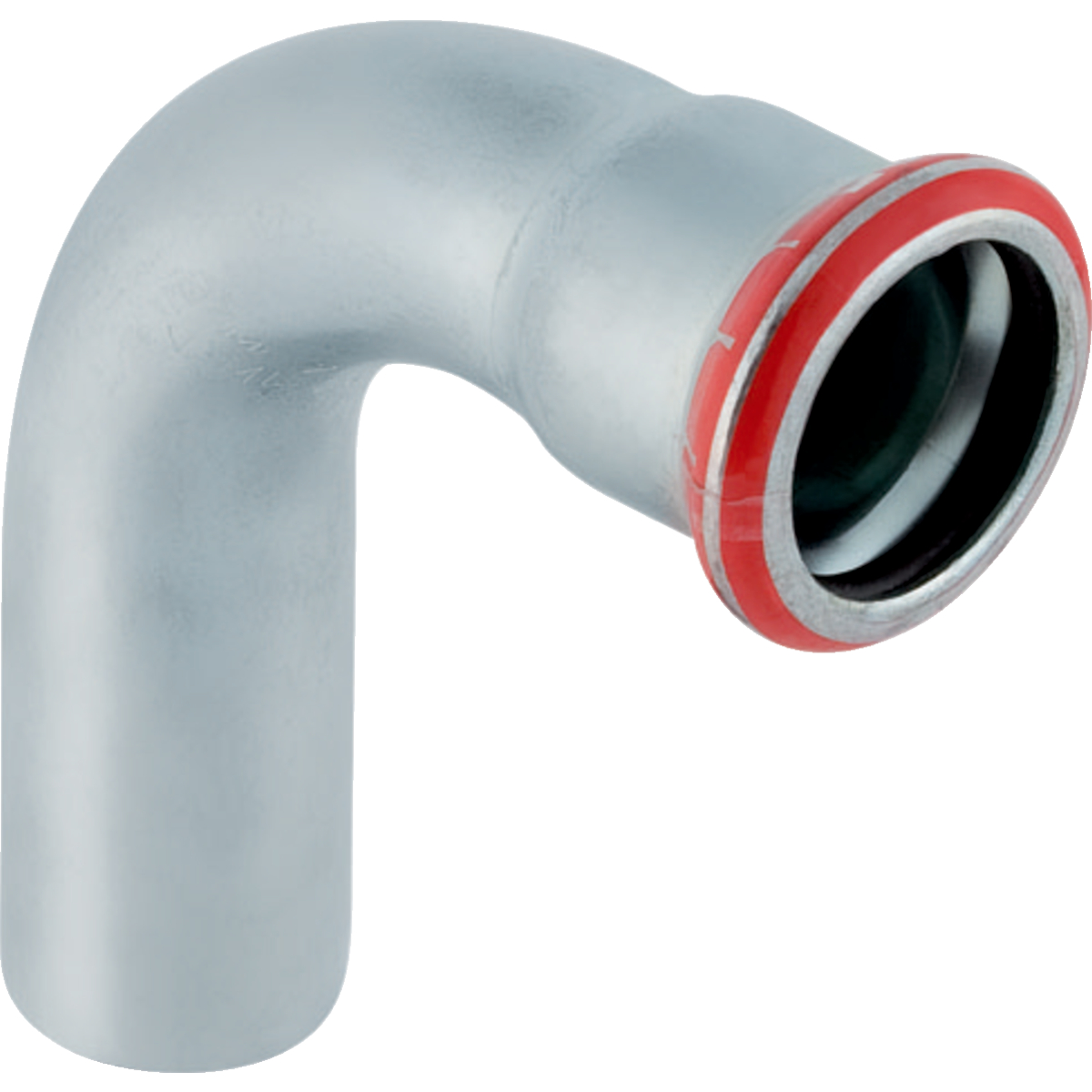 Coude Geberit Mapress acier carbone avec extrémité à emboîter: 90° d35mm
Traits:
- Galvanisé à l'extérieur
- Non serti non étanche
- Joint d'étanchéité en CIIR noir
- Indicateur de sertissage
- Manchon à sertir avec bouchon de protection transparent
Usage:
- Pour eau d'extinction d'incendie (mouillé)
- Pour lʼeau de refroidissement et de chauffage sans antigel
- Pour lʼeau de refroidissement et de chauffage avec antigel
- Pour sprinkler (mouillé)
- Pour eau de chauffage urbain ≤ 120 °C