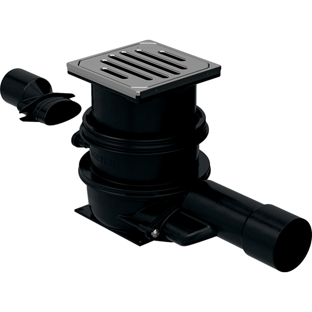 Grille-siphon Geberit Varino, horizontal, d56/63: d56/63mm d1=50mm