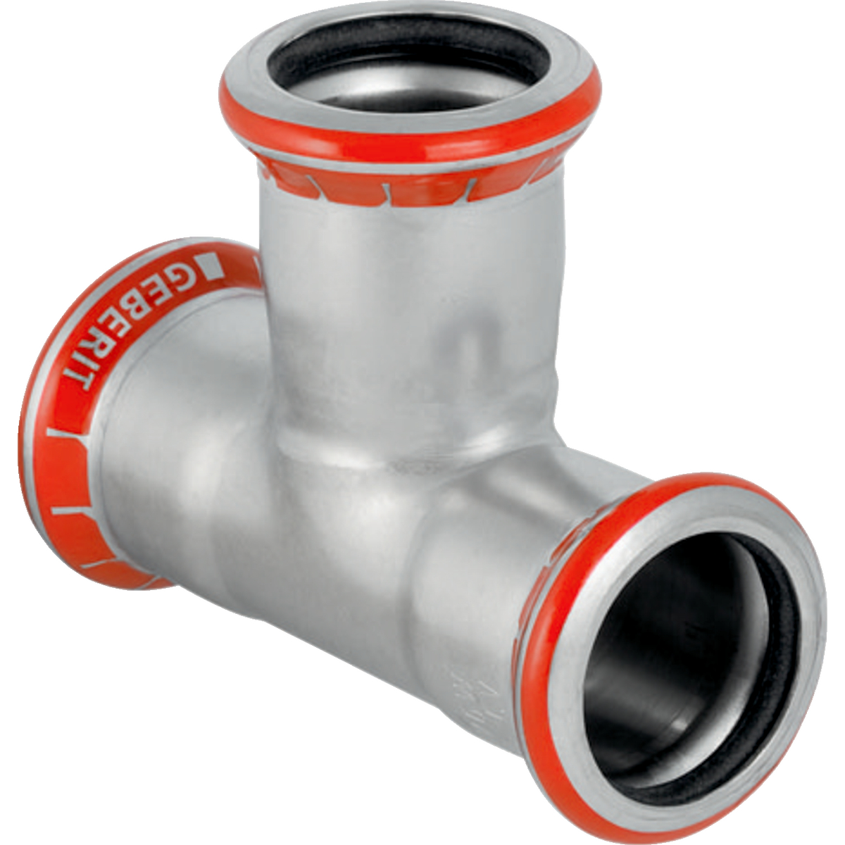 Té égal Geberit Mapress acier carbone: d15mm
Traits:
- Galvanisé à l'extérieur
- Non serti non étanche
- Joint d'étanchéité en CIIR noir
- Indicateur de sertissage
- Manchon à sertir avec bouchon de protection transparent
Usage:
- Pour eau d'extinction d'incendie (mouillé)
- Pour lʼeau de refroidissement et de chauffage sans antigel
- Pour lʼeau de refroidissement et de chauffage avec antigel
- Pour sprinkler (mouillé)
- Pour eau de chauffage urbain ≤ 120 °C