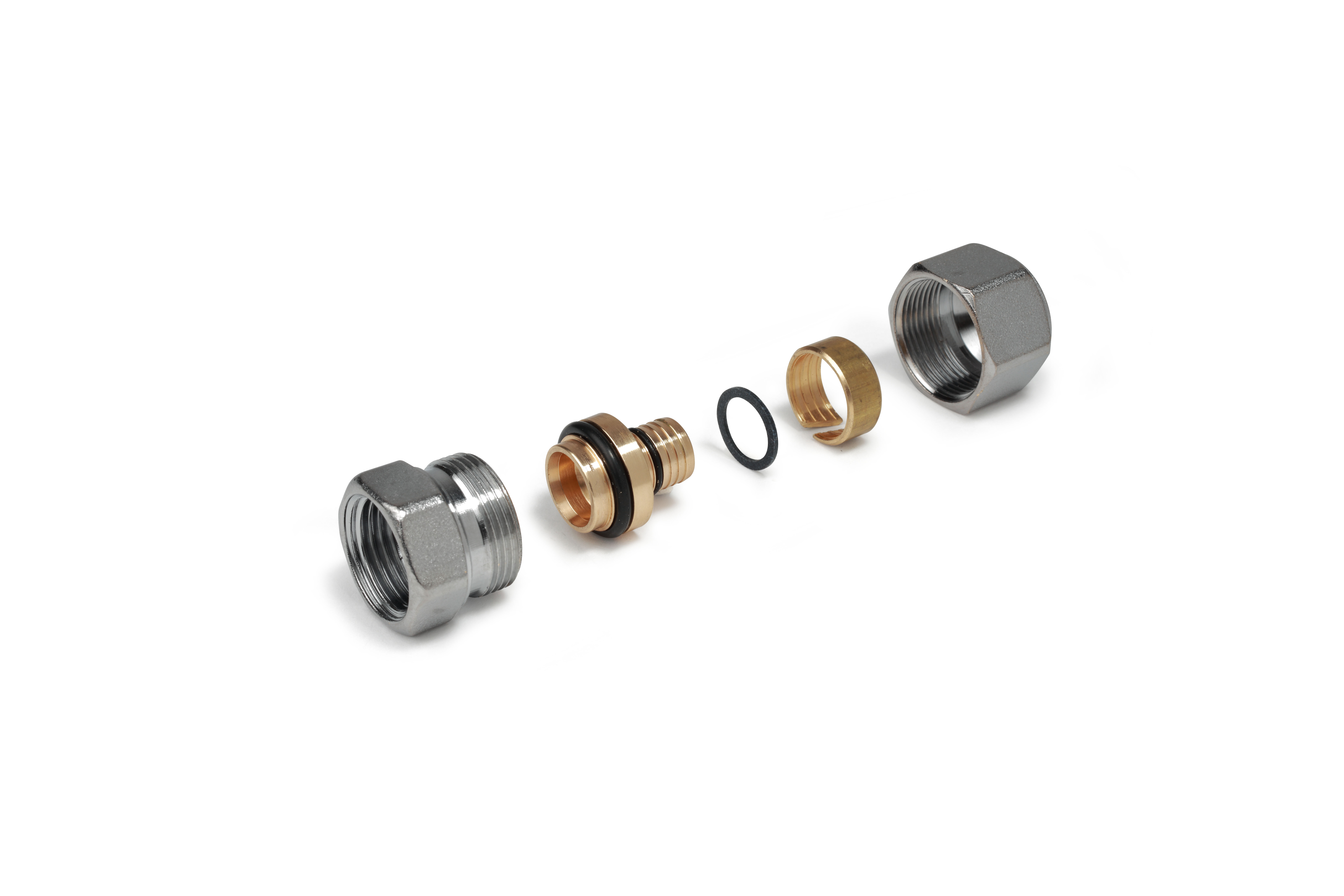 R187F Adaptateur à compression droit fileté femelle