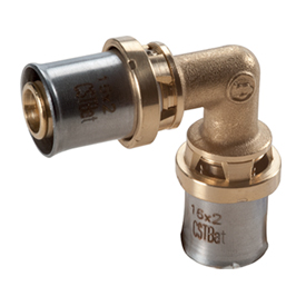 RM122 Raccord coude 90° à sertir multipress