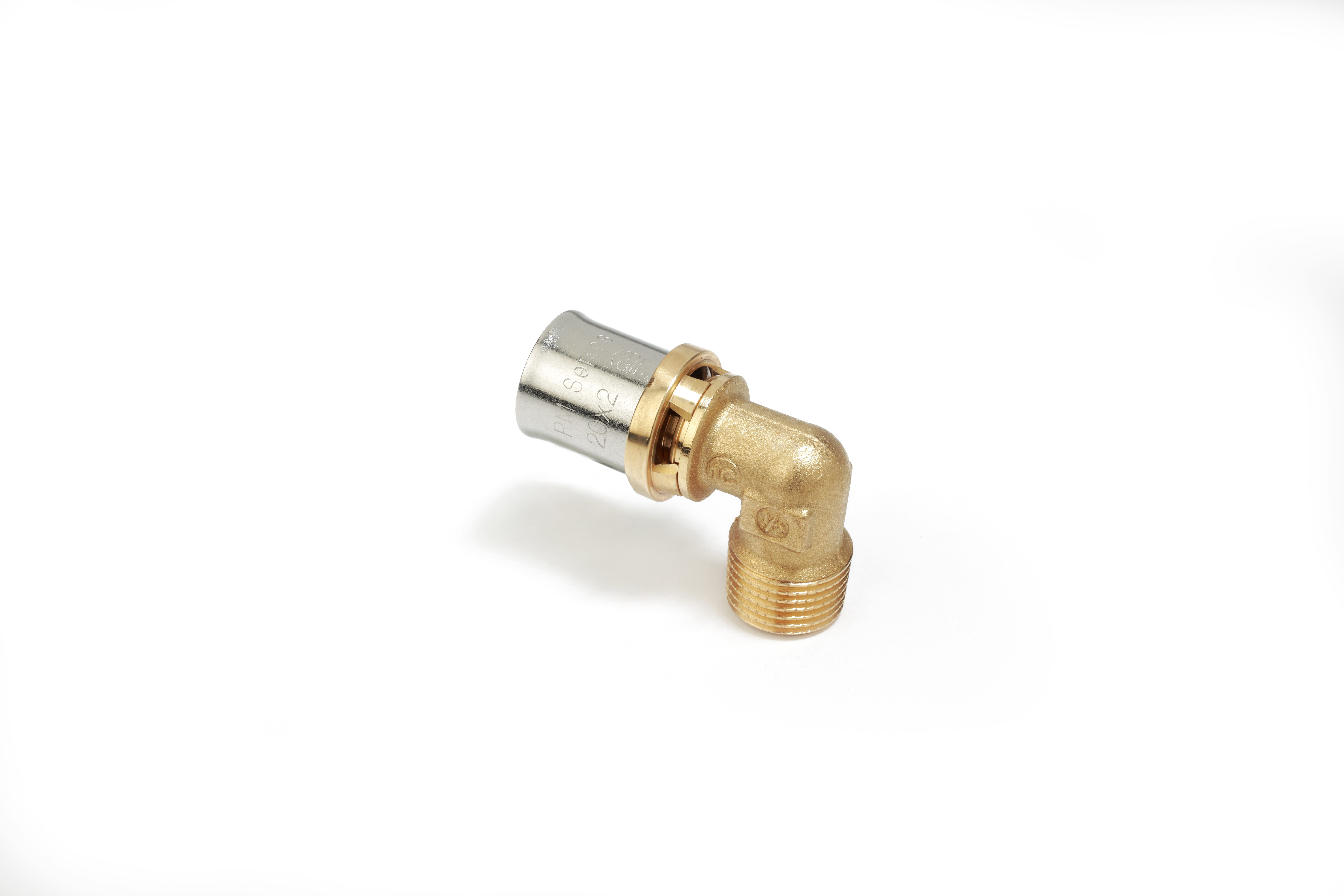 RM127 Raccord coude 90° mâle à sertir multipress