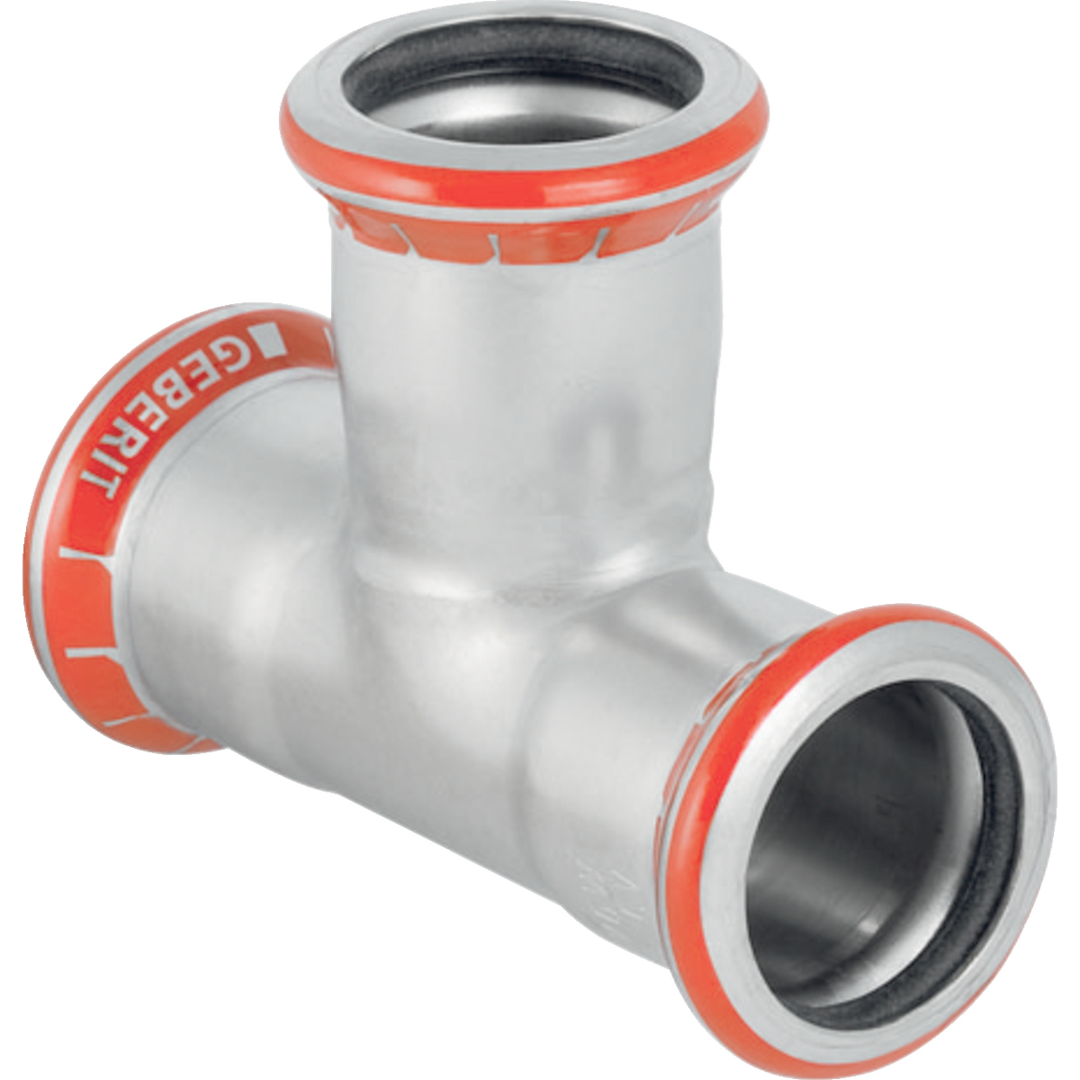 Té égal Geberit Mapress acier carbone: d108mm
Traits:
- Galvanisé à l'extérieur
- Non serti non étanche
- Joint d'étanchéité en CIIR noir
- Indicateur de sertissage
- Manchon à sertir avec bouchon de protection transparent
Usage:
- Pour eau d'extinction d'incendie (mouillé)
- Pour lʼeau de refroidissement et de chauffage sans antigel
- Pour lʼeau de refroidissement et de chauffage avec antigel
- Pour sprinkler (mouillé)
- Pour eau de chauffage urbain ≤ 120 °C