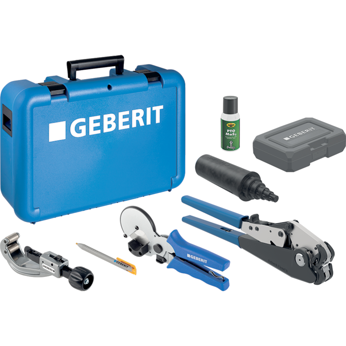 Outil de sertissage manuel Geberit FlowFit dans coffre: d=16 / 20 / 25 / 32 / 40mm