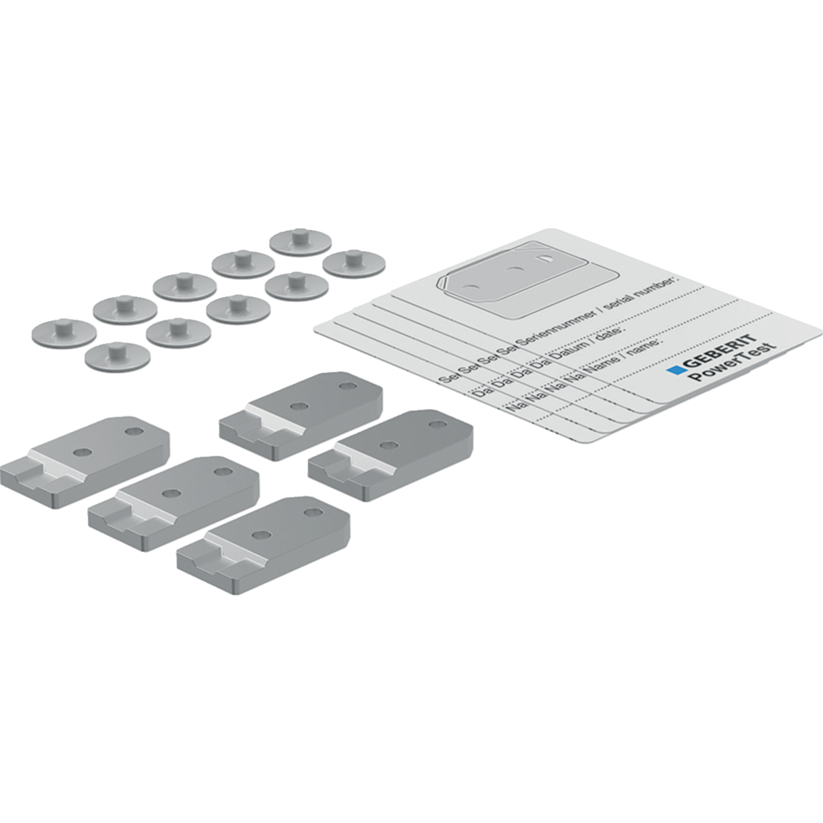Set de recharge Geberit FlowFit pour PowerTest: d=16 / 20 / 25 / 32 / 40mm