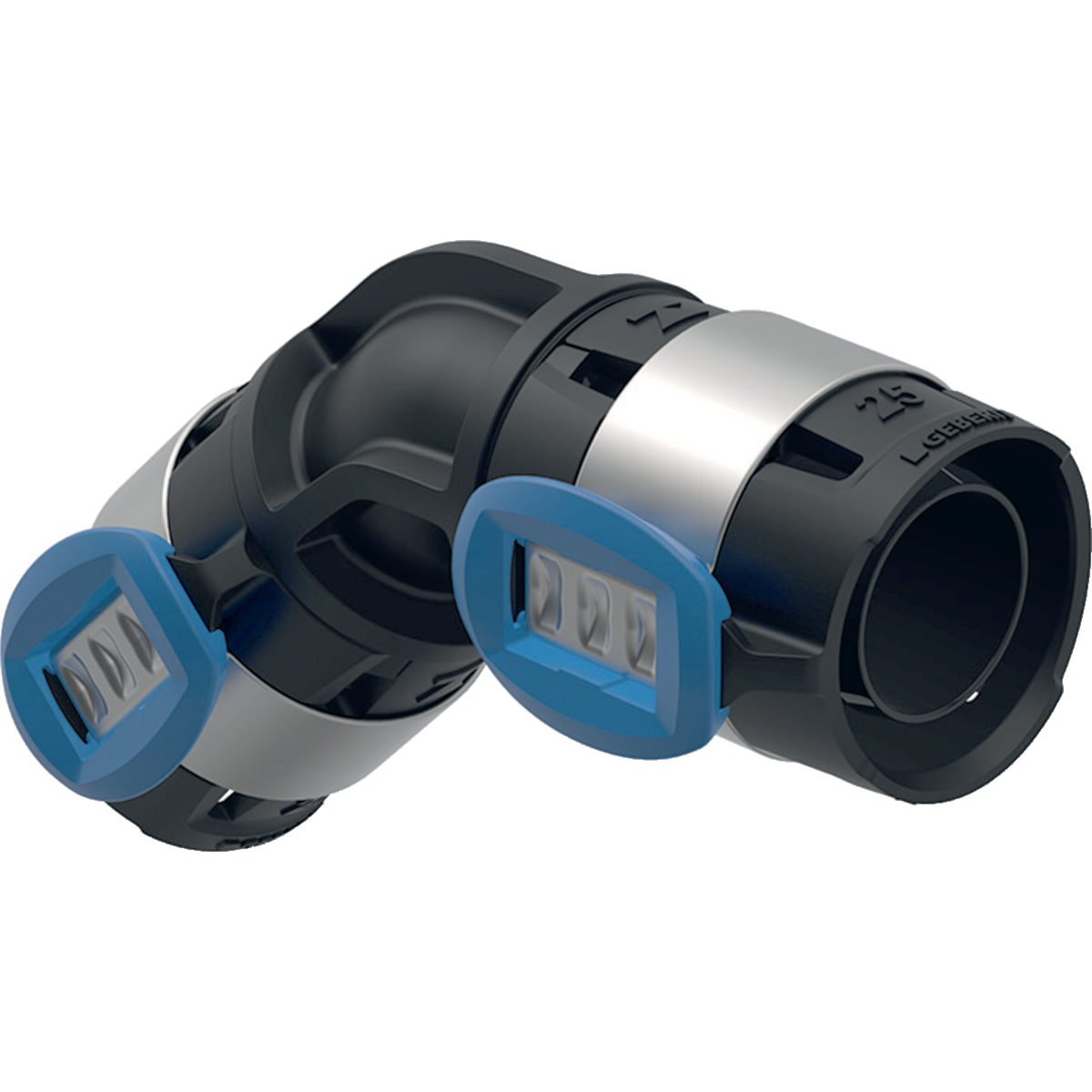 Coude Geberit FlowFit: arc=45°, d=20mm
Traits:
- Joint torique en EPDM
- Non serti non étanche
- Indicateur de sertissage
- Raccord à sertir avec cape de protection transparente
Usage:
- Pour lʼeau de refroidissement et de chauffage avec antigel
- Pour dépression
- Pour gaz inertes (p. ex. azote)
- Pour lʼeau de refroidissement et de chauffage sans antigel
- Pour substances chimiques et fluides techniques
- Pour eau d'extinction d'incendie (mouillé)
- Pour eau d'extinction d'incendie (mouillé/sec, sec)
- Pour eau de mer
- Pour eau traitée
- Pour air comprimé (classe de pureté d'huile 0–3)
- Pour eau potable froide et chaude
- Pour eau non potable et de processus
- Pour les eaux pluviales dont le pH > 6.0