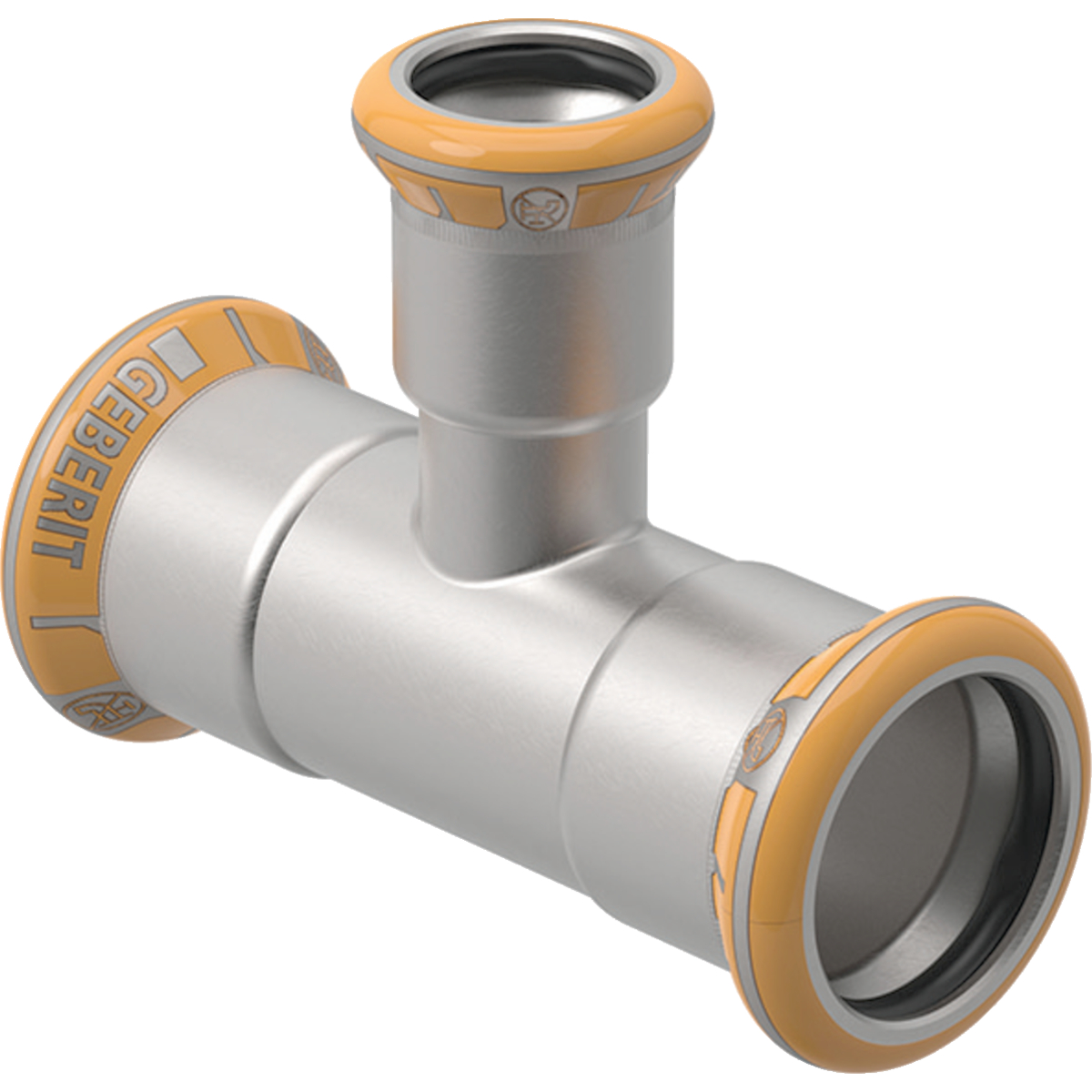 Té réduit Geberit Mapress Therm: d=18mm, d1=15mm, d2=18mm